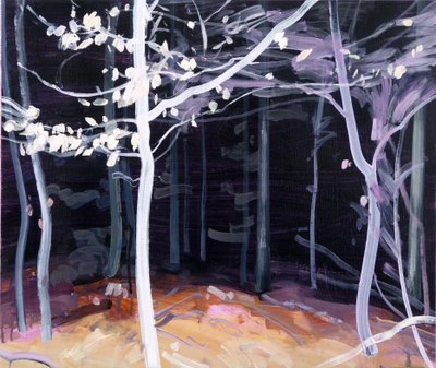 Forêt-noire 4، 2017 (أكريليك على قماش) بواسطة أوليفييه موريل