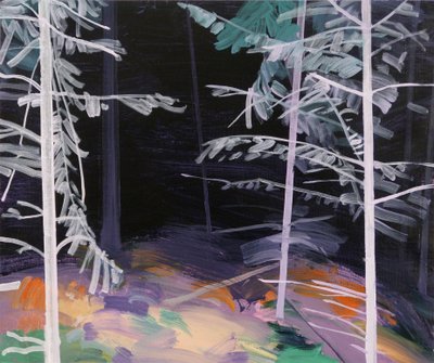 Forêt-noire 5، 2017 (أكريليك على قماش) بواسطة أوليفييه موريل