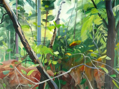 Forêt 10، 2015 (أكريليك على قماش) بواسطة أوليفييه موريل