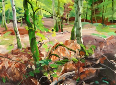 Forêt 11، 2015 (أكريليك على قماش) بواسطة أوليفييه موريل