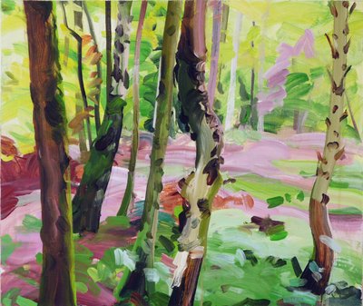 Forêt 15، 2017 (أكريليك على قماش) بواسطة أوليفييه موريل