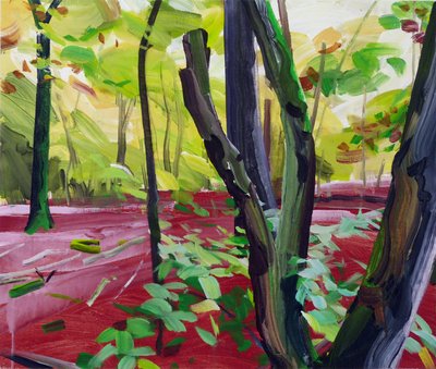 Forêt 16، 2017 (أكريليك على قماش) بواسطة أوليفييه موريل