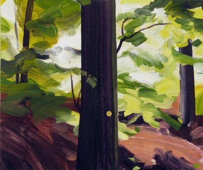 Forêt 19، 2017 (أكريليك على قماش) بواسطة أوليفييه موريل