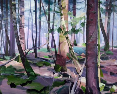Forêt 23، 2017 (أكريليك على قماش) بواسطة أوليفييه موريل