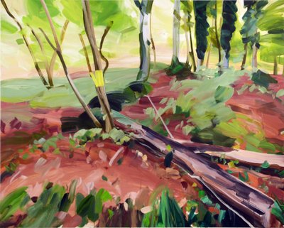 Forêt 25، 2017 (أكريليك على قماش) بواسطة أوليفييه موريل