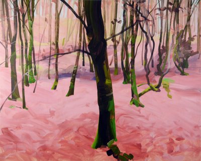 Forêt 29، 2017 (أكريليك على قماش) بواسطة أوليفييه موريل