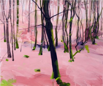 Forêt 30، 2017 (أكريليك على قماش) بواسطة أوليفييه موريل