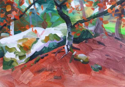 Forêt 31، 2018 (أكريليك على قماش) بواسطة أوليفييه موريل