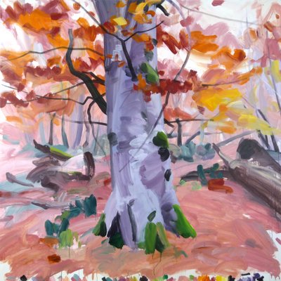 Forêt 40، 2018 (أكريليك على قماش) بواسطة أوليفييه موريل