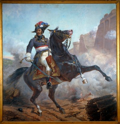 صورة الفروسية للجنرال ألكسندر ديفي دوماس (1762-1806) والد ألكسندر دوماس. لوحة أوليفييه بيشات (حوالي 1825-1912) بواسطة أوليفر بيشات