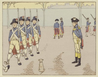 كان نابليون ملازمًا في فالينس في عام 1785 ، حيث شاهد مناورة البندقية بواسطة وظيفة Onfray de Breville