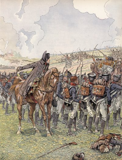نابليون في حملة في أوائل عام 1813 بواسطة وظيفة Onfray de Breville