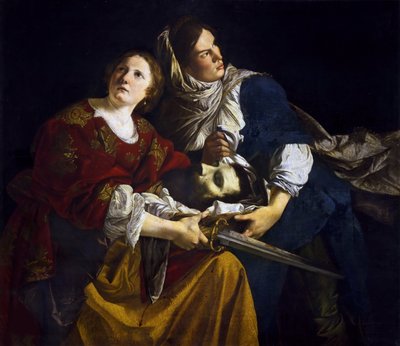 جوديث وخادمتها مع رئيس Holofernes ، ج. 1610. بواسطة أورازيو جينتيليشي