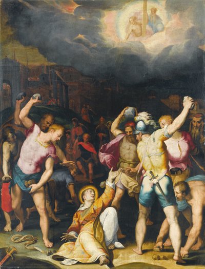 رجم القديس ستيفن بواسطة Orazio Samacchini