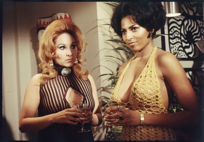 بام جرير كخلفية إضافية في مجموعة "ما وراء وادي الدمى" ، 1970 (صورة) بواسطة أورلاندو سويرو