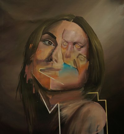 نقي، 2021-23 (زيت على كتان) بواسطة 