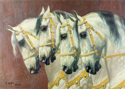 رؤساء الخيول الأربعة بواسطة Oskar Merte