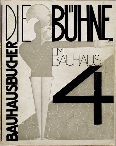 تصميم الغلاف المرحلة في باوهاوس المرحلة في باوهاوس ، 1925. بواسطة أوسكار شليمر