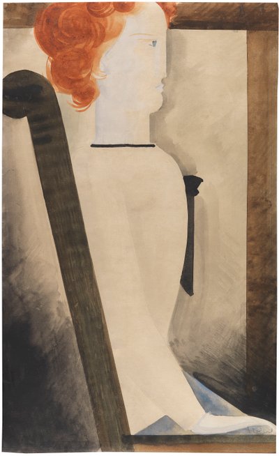 امرأة جالسة ، 1929. بواسطة أوسكار شليمر