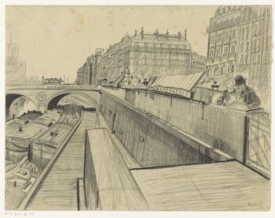 منظر من Quai des Grands-Augustins في باريس بواسطة أوزوالد هيدبرينك