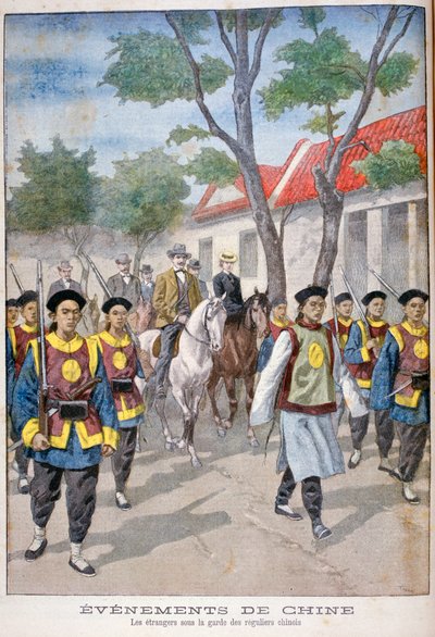 أجنبي تحت حراسة الجيش الصيني النظامي ، الصين ، 1900. بواسطة أوزوالدو توفاني