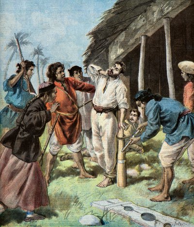 سجين كاريه من بافيلون نوار، 1895 (رسم توضيحي) بواسطة أوزوالدو توفاني