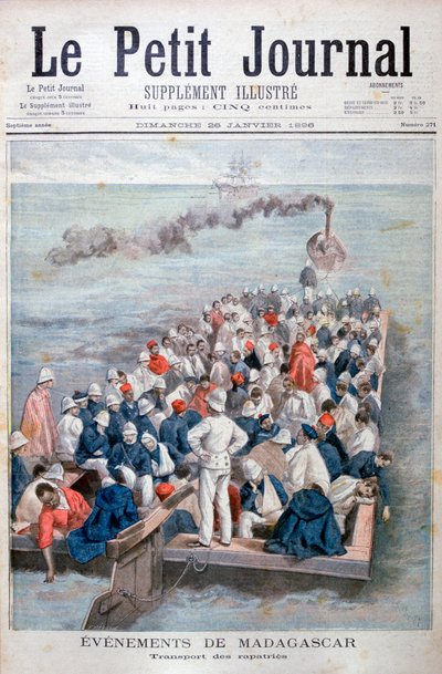 الأحداث في مدغشقر: إعادة القوات الفرنسية إلى الوطن ، 1896 بواسطة أوزوالدو توفاني