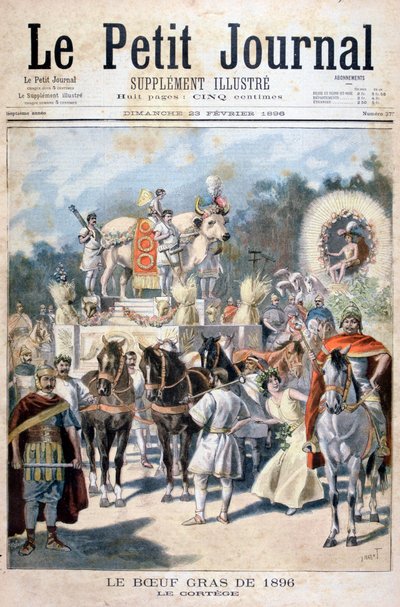 احتفالات الثور المسمن في باريس ، 1896 بواسطة أوزوالدو توفاني
