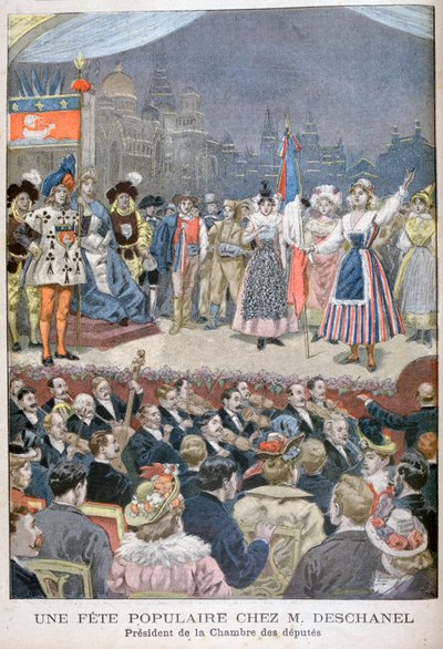 احتفالية شعبية لدى بول ديشانيل ، رئيس فرنسا ، 1900. بواسطة أوزوالدو توفاني