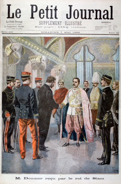 بول دومر ، الحاكم العام للهند الصينية ، استقبله ملك سيام في بانكوك ، 1899 بواسطة أوزوالدو توفاني
