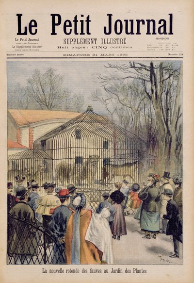 The Wildcat House الجديد في Jardin des Plantes ، من `` Le Petit Journal &39;&39; ، 31 مارس 1895 بواسطة أوزوالدو توفاني