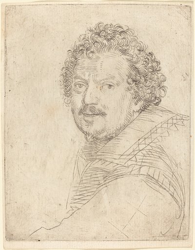 رجل ذو شارب ولحية صغيرة متجه للأمام بواسطة Ottavio Leoni
