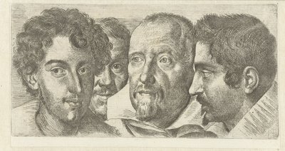 Portret بواسطة Cosimo Orsino ، Cesare Bartolotti ، Sigmund Laire in a zelfportret by Ottavio Leoni بواسطة أوتافيو ماريو ليوني (ربما)