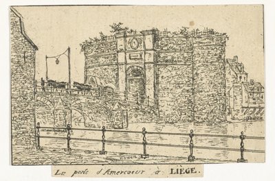 Amercoeurpoort te Luik بوابة Amercoeur في Liège (العنوان على الكائن) بواسطة أوتو بارون هوين
