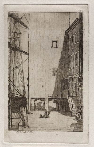 سفينة ومصعد ، 1878. بواسطة أوتو هـ