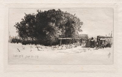 البوابة ، Schleissheim ، 1879. بواسطة أوتو هـ