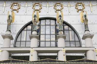 كنيسة Am Steinhof (كنيسة Leopld) التي صممها Otto Wagner ، فيينا ، النمسا (صورة) بواسطة أوتو واجنر