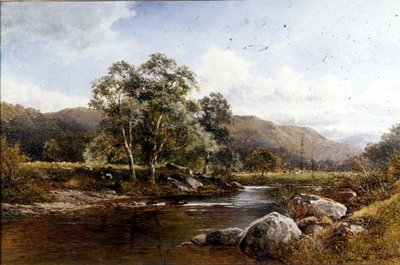 منظر لقاعة الاباتي ، كيندال بواسطة P. Crosthwaite
