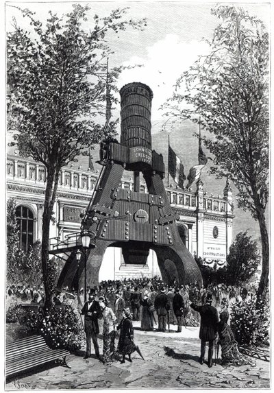 المعرض العالمي في باريس عام 1878: مطرقة Le Creusot Power في Champs-de-Mars ، 1878 بواسطة فرات