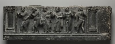 الإغاثة Bacchanalian ، باكستان ، Gandhara ، منطقة بونر ، أوائل فترة كوشان (1-320 م) (الشست) بواسطة المدرسة الباكستانية