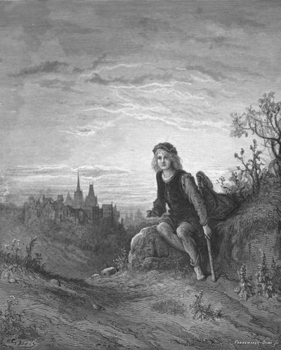 "Whittington at Highgate" ، ١٨٧٢. بواسطة Pannemaker