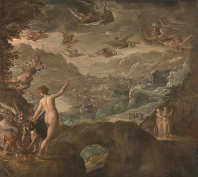 المناظر الطبيعية مع طرد Harpies ، حوالي 1590 بواسطة باولو فيامينغو