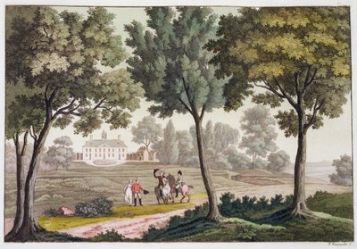 منزل جورج واشنطن في ماونت فيرنون ، فيرجينيا ، الولايات المتحدة الأمريكية ، 1820-1839 بواسطة باولو فوماجالي