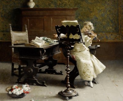 عازف الكمان. بواسطة باولو جيوفاني بيديني