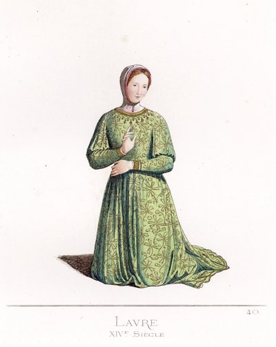 لور دي ساد (1310-1348) - لورا بترارك ، من صورة سيمون مارتيني بواسطة باولو ميركوري