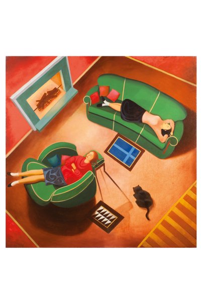 لورا ودونا، 2016 (زيت على لوح خشبي) بواسطة 