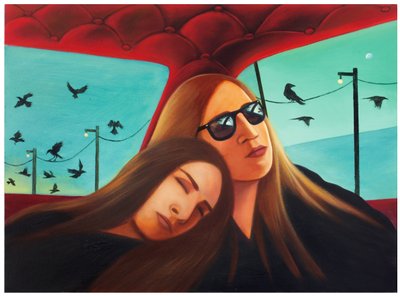 ميثولوجيكا رقم 4: أرتميس، 2025 (زيت على لوح خشبي) بواسطة 