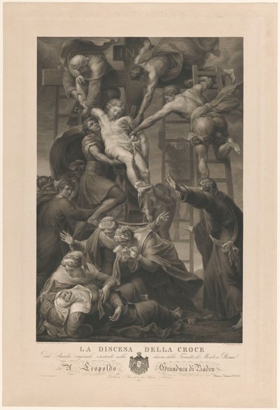 De kruisafneming The Descent of the Cross (العنوان على الكائن) بواسطة باولو Toschi