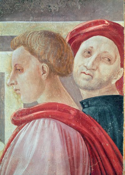 رؤوس لرجلين ، من تقديم مريم في الهيكل ، 1433-1434 (تفاصيل) بواسطة باولو أوشيلو