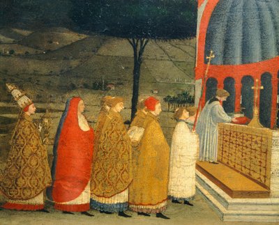 Predella of Miracle of Profaned Host بقلم باولو أوشيلو (1397-1475) ، التفاصيل بواسطة باولو أوشيلو